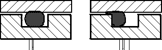 O-Ring during an attempt at extrusion